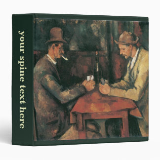 Card Players by Paul Cezanne, Vintage Fine Art Binder