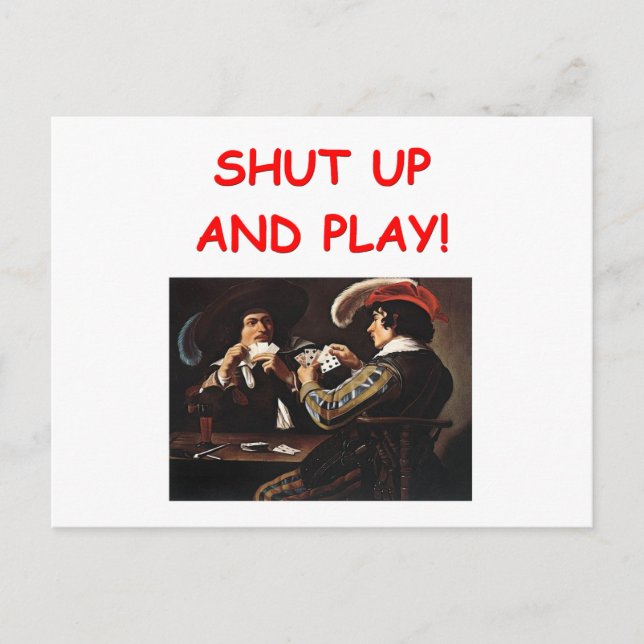 card players joke (Front)