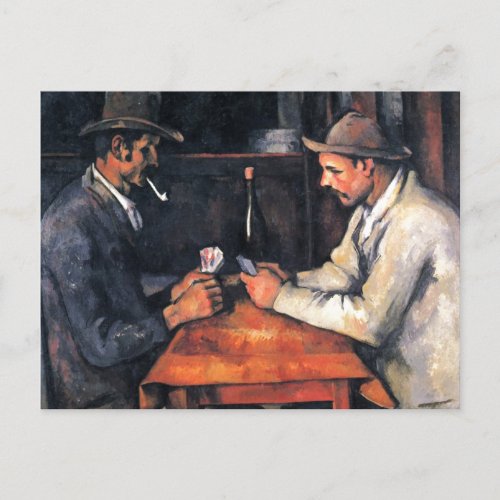 Card Players Paul Cezanne Painting Art