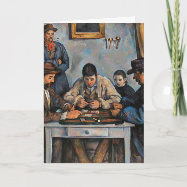 Card Players Paul Cezanne Painting Art (Front)