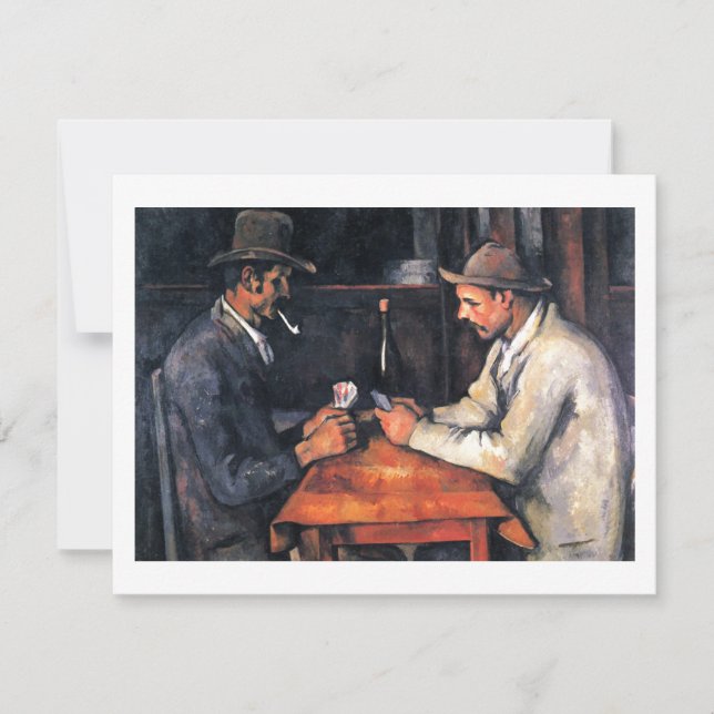 Card Players Paul Cezanne Painting Art Card (Front)