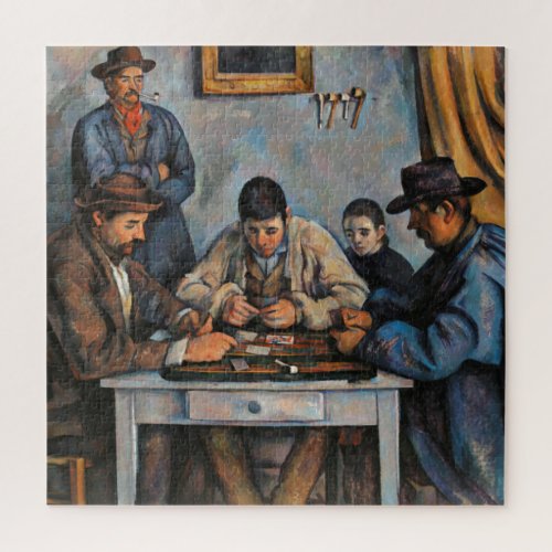 Card Players Paul Cezanne Painting Art Jigsaw Puzzle