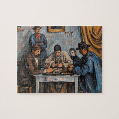 Card Players Paul Cezanne Painting Art Jigsaw Puzzle