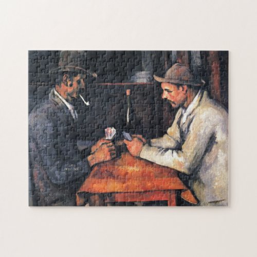 Card Players Paul Cezanne Painting Art Jigsaw Puzzle