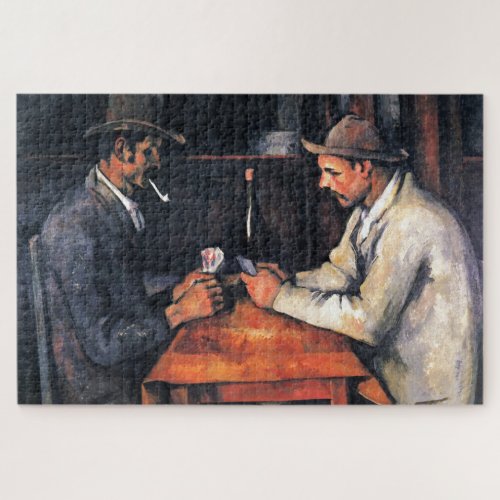 Card Players Paul Cezanne Painting Art Jigsaw Puzzle