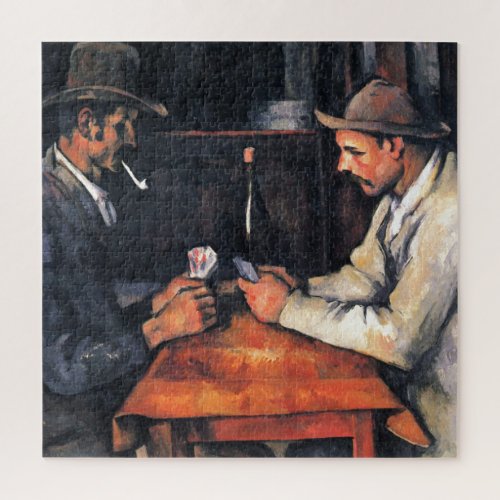 Card Players Paul Cezanne Painting Art Jigsaw Puzzle