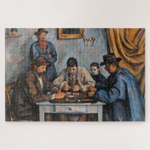 Card Players Paul Cezanne Painting Art Jigsaw Puzzle