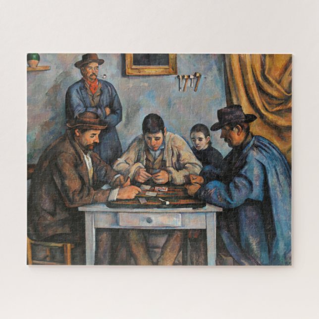 Card Players Paul Cezanne Painting Art Jigsaw Puzzle (Horizontal)
