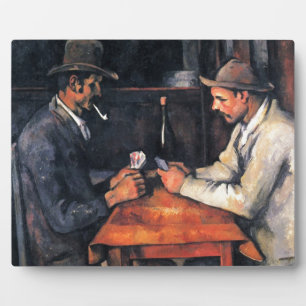 Card Players Paul Cezanne Painting Art Plaque