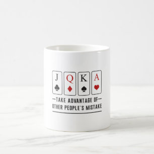 Card Playing Day Ace Cards Poker Casino Game Gift Coffee Mug