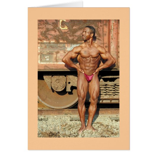 Card, "Randy Jackson by the Train"14A Cards (Front)