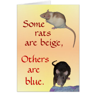 Card: Ratty Poem Cards