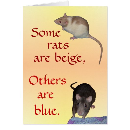 Card: Ratty Poem Cards (Front)