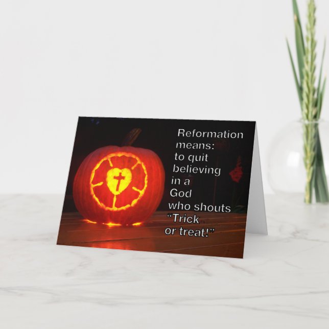 Card Reformation and Halloween (Front)