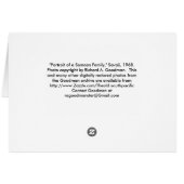 Card, SAMOAN FAMILY PORTRAIT, SAVAII, 1968 (Back Horizontal)