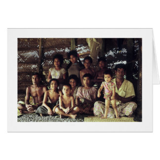 Card, SAMOAN FAMILY PORTRAIT, SAVAII, 1968 Cards