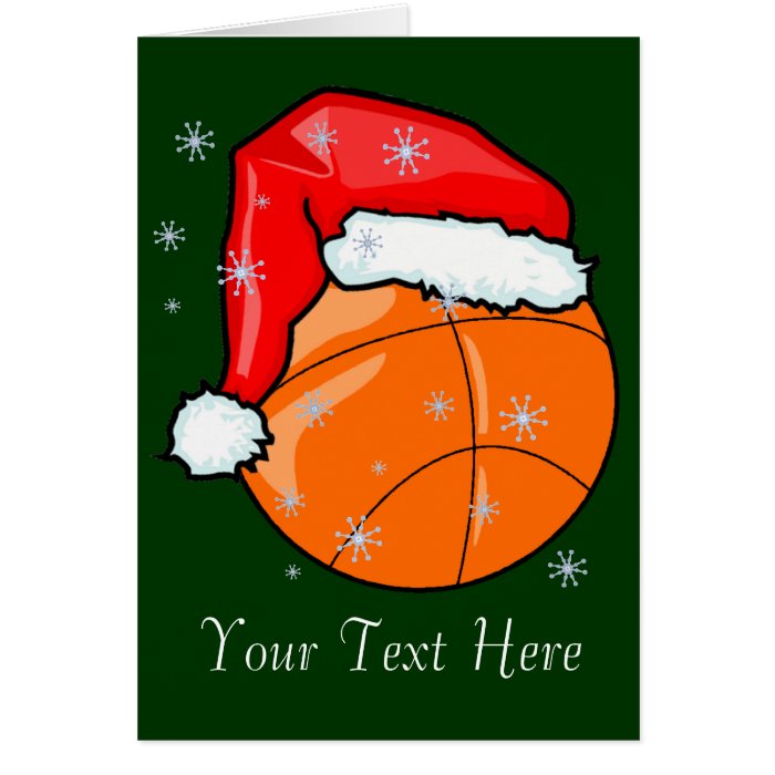 Card   Santa Basketball