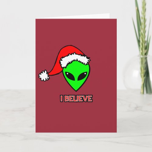 Card Santa Claus Alien