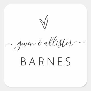 Card Seal Sticker Favor Box Label Wedding G400