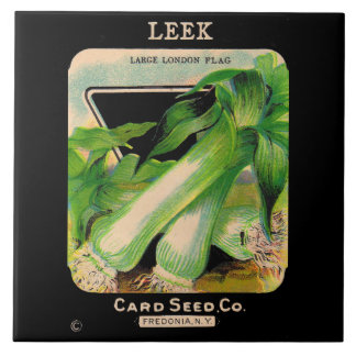 Card Seed Company envelope cover - leeks Ceramic Tile