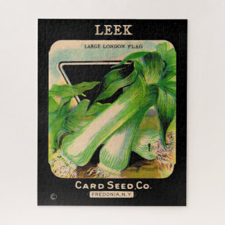 Card Seed Company envelope cover - leeks Jigsaw Puzzle