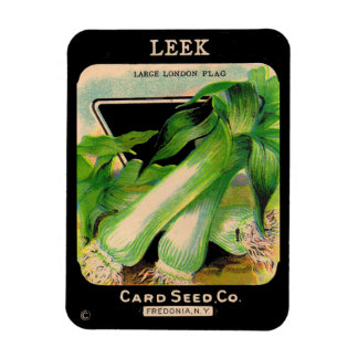 Card Seed Company envelope cover - leeks Magnet
