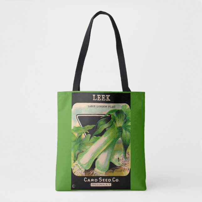 Card Seed Company envelope cover - leeks Tote Bag (Front)