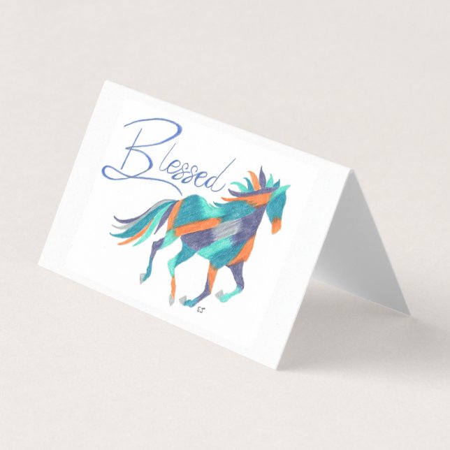 Card Set Blessed Horse by Sherry Jarvis (Front)