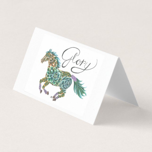 Card Set Glory Horse by Sherry Jarvis (Front)