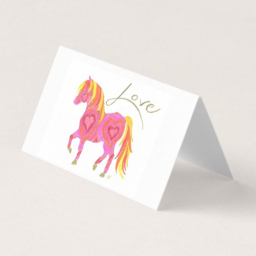 Card Set Pink Lady Horse by Sherry Jarvis