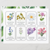 Card Set With 8 Childbirth Affirmations (Front/Back)