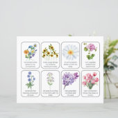 Card Set With 8 Childbirth Affirmations (Standing Front)