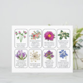 Card Set With 8 Childbirth Affirmations (Standing Front)
