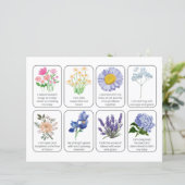 Card Set With 8 Childbirth Affirmations (Standing Front)