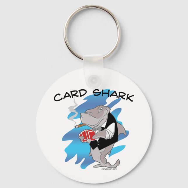 Card Shark Graphic Keychain (Front)