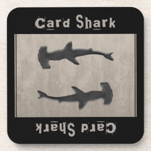 Card Shark Gray Beverage Coaster