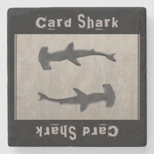 Card Shark Gray Stone Coaster