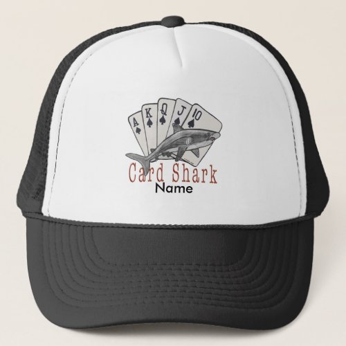 Card Shark poker custom name Hat