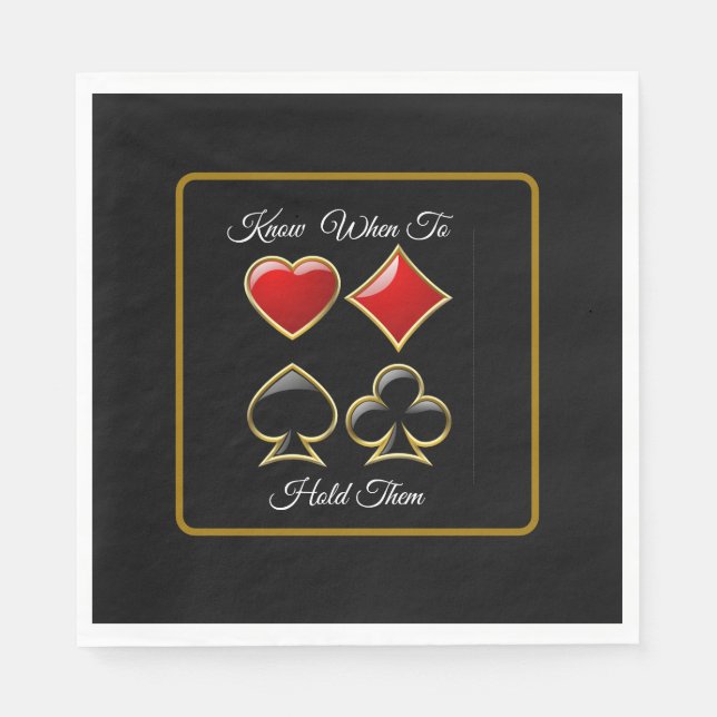 Card Shark Poker Party  Napkins (Front)