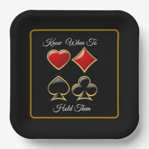 Card Shark Poker Party  Paper Plates