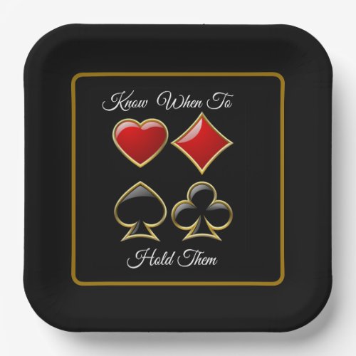 Card Shark Poker Party  Paper Plates