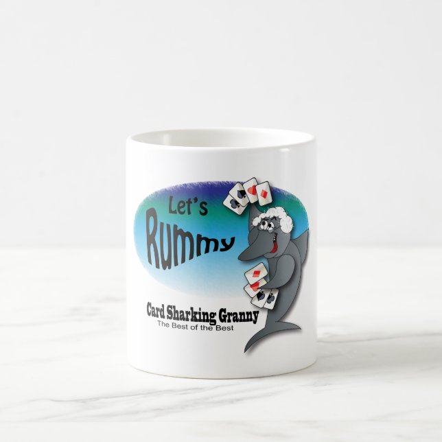 Card Sharking Granny Coffee Mug (Center)