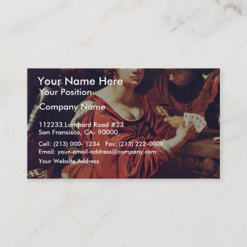 Card Sharps And Fortune Teller Detail By Régnier N Business Card