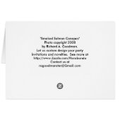 Card, "Smoked Salmon Canapes" (Back Horizontal)