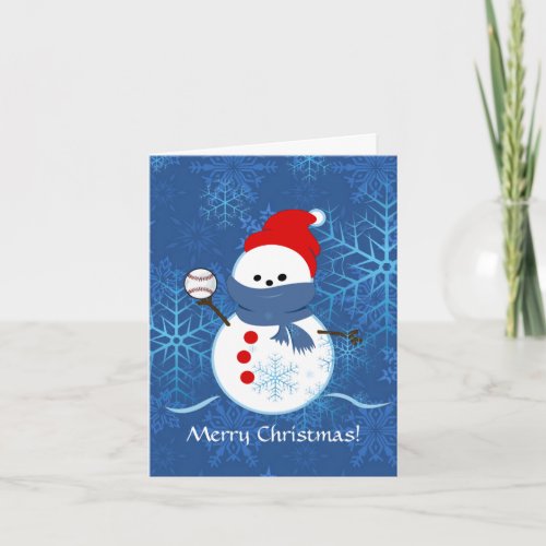 Card _ Snowman Baseball