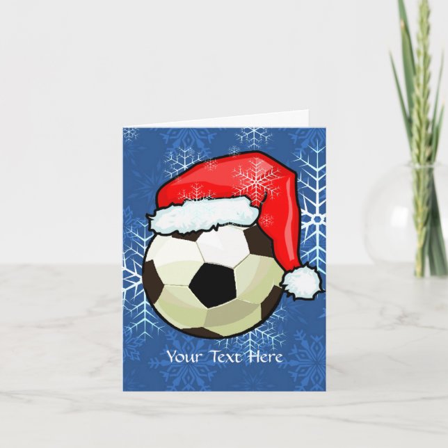 Card - Soccer Ball Christmas (Front)