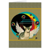 Card | Sphynx Angel Modern Art Card (Front)