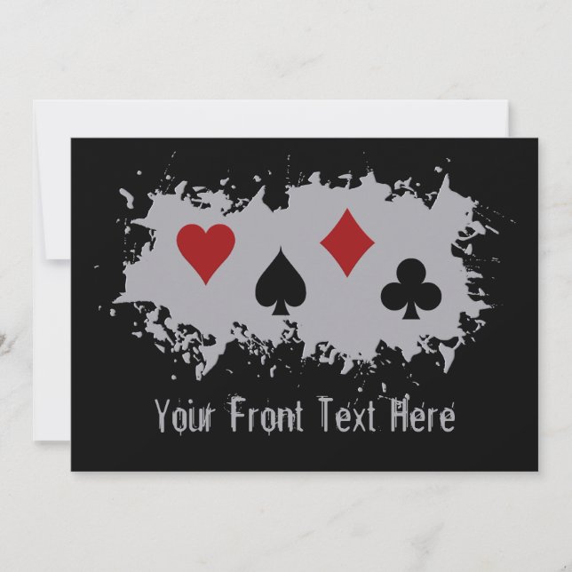 Card Splash custom invitation (Front)