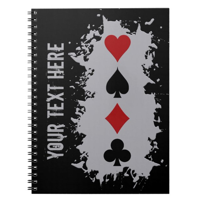 Card Splash custom notebook (Front)