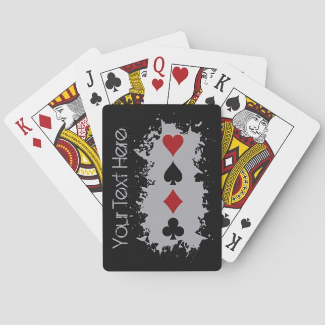 Card Splash custom playing cards (Back)